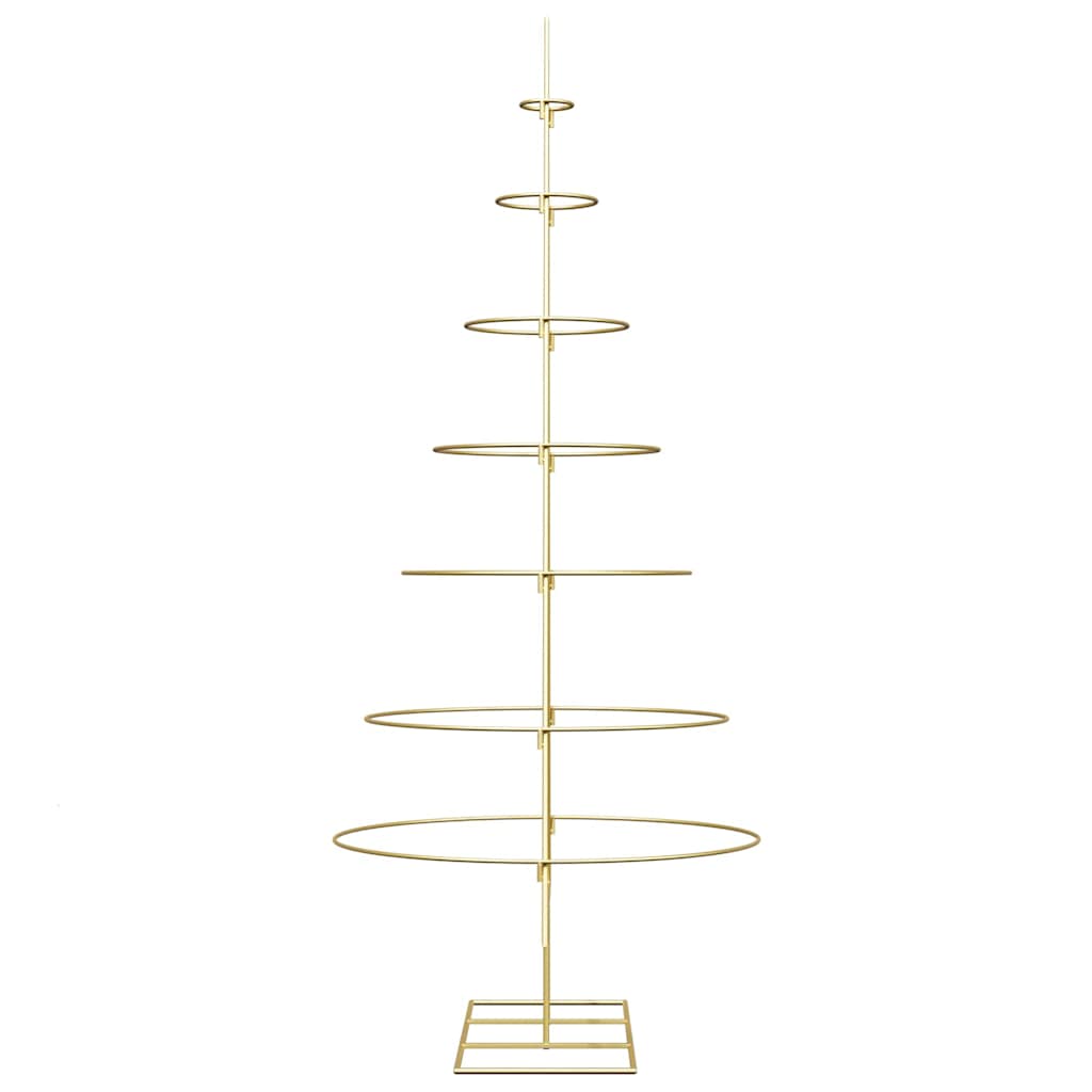 Metalen kerstboom met standaard Goud 180 cm Poedergecoat staal