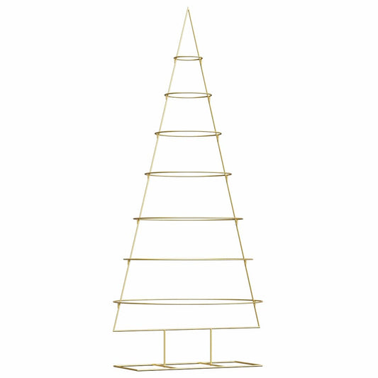 Metalen kerstboom met standaard Goud 210 cm Poedergecoat staal