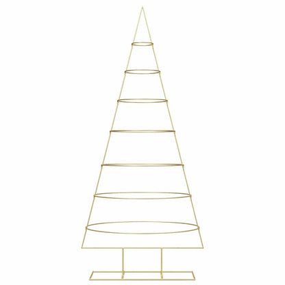Metalen kerstboom met standaard Goud 210 cm Poedergecoat staal