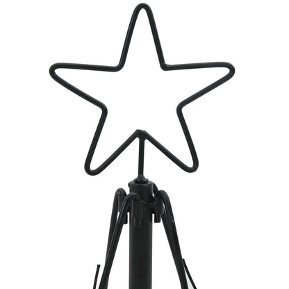 Kerst Cone Boom met standaard Zwart 60 cm Staal