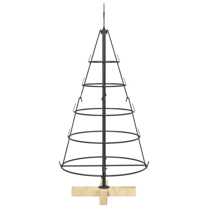 Kerst Cone Boom met standaard Zwart 90 cm Staal