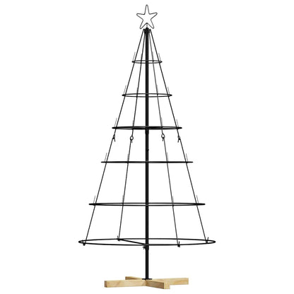 Kerst Cone Boom met standaard Zwart 150 cm Staal