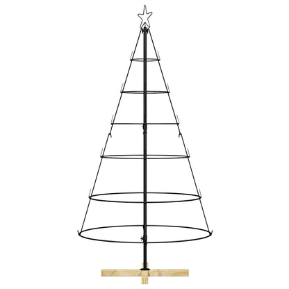 Kerst Cone Boom met standaard Zwart 150 cm Staal