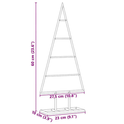 Metalen kerstboom met standaard Goud 60 cm Poedergecoat staal
