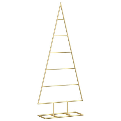 Metalen kerstboom met standaard Goud 90 cm Poedergecoat staal
