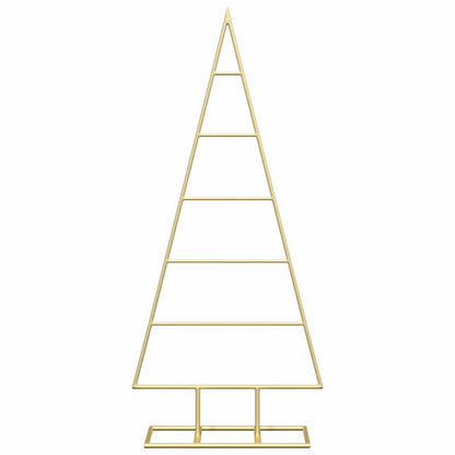 Metalen kerstboom met standaard Goud 90 cm Poedergecoat staal