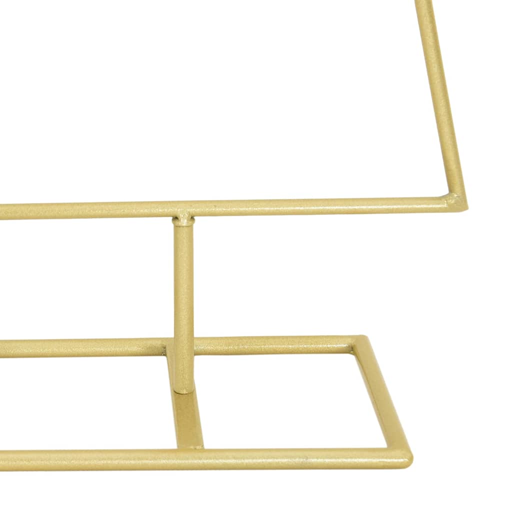 Metalen kerstboom met standaard Goud 125 cm Poedergecoat staal