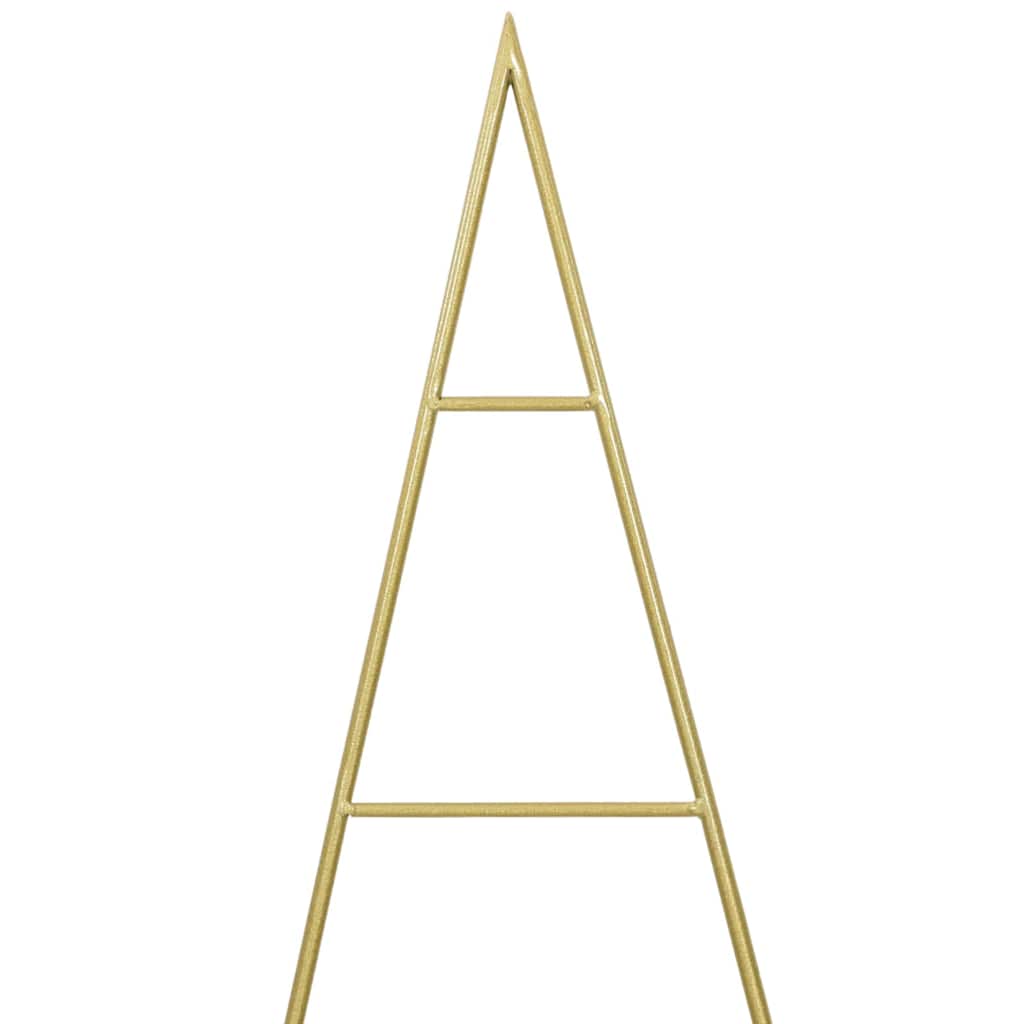 Metalen kerstboom met standaard Goud 150 cm Poedergecoat staal