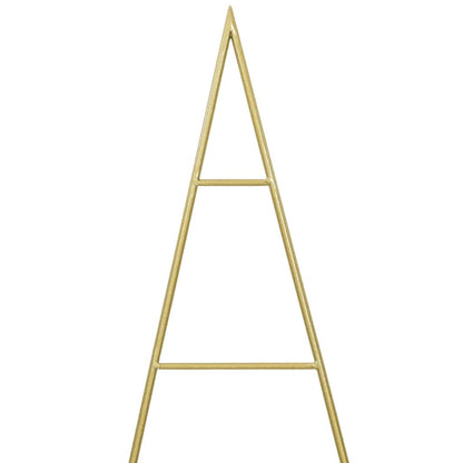 Metalen kerstboom met standaard Goud 150 cm Poedergecoat staal