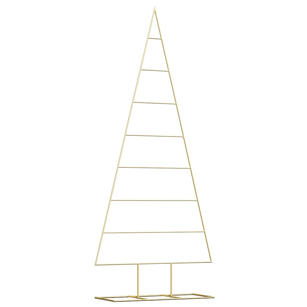 Metalen kerstboom met standaard Goud 180 cm Poedergecoat staal