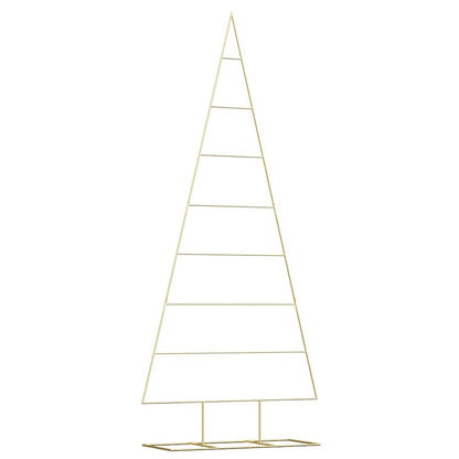Metalen kerstboom met standaard Goud 210 cm Poedergecoat staal