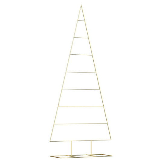 Metalen kerstboom met standaard Goud 210 cm Poedergecoat staal