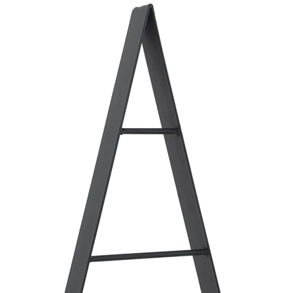 Metalen kerstboom met standaard Zwart 125 cm Staal