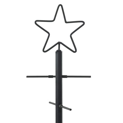 Metalen kerstboom met standaard Zwart 90 cm Poedergecoat staal