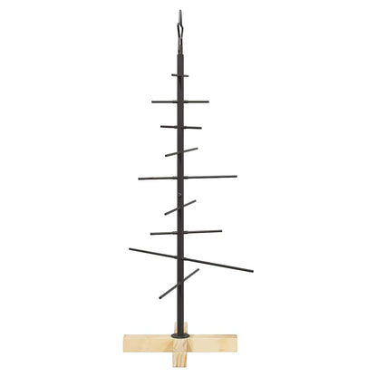 Metalen kerstboom met standaard Zwart 90 cm Poedergecoat staal