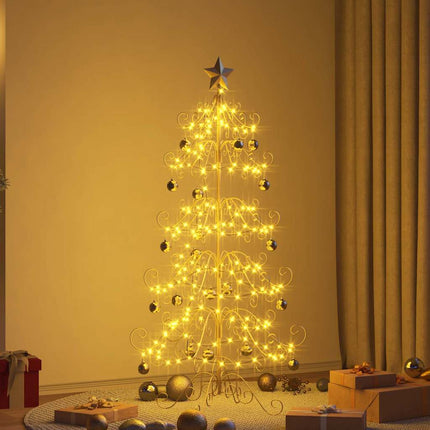 Metalen Kerstboom Goud 150 Cm Poedercoating Staal