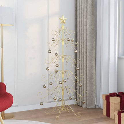 Metalen Kerstboom Goud 150 Cm Poedercoating Staal