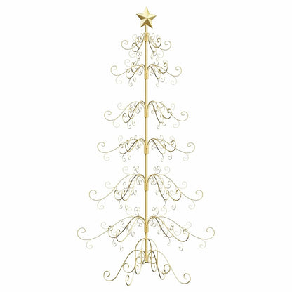 Metalen kerstboom met standaard Goud 180 cm Poedergecoat staal