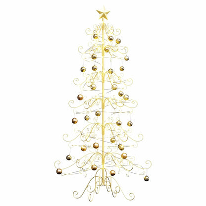 Metalen kerstboom met standaard Goud 180 cm Poedergecoat staal