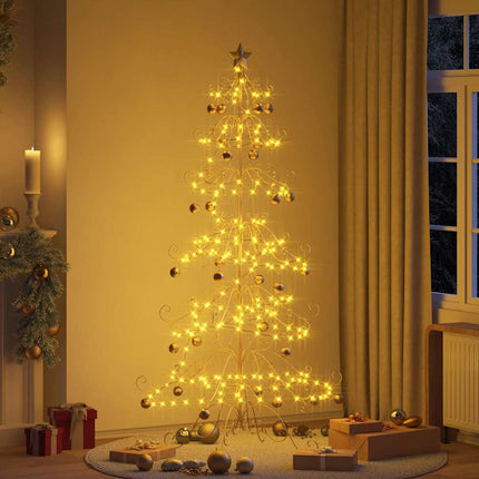 Metalen Kerstboom Goud 215 Cm Poedercoating Staal