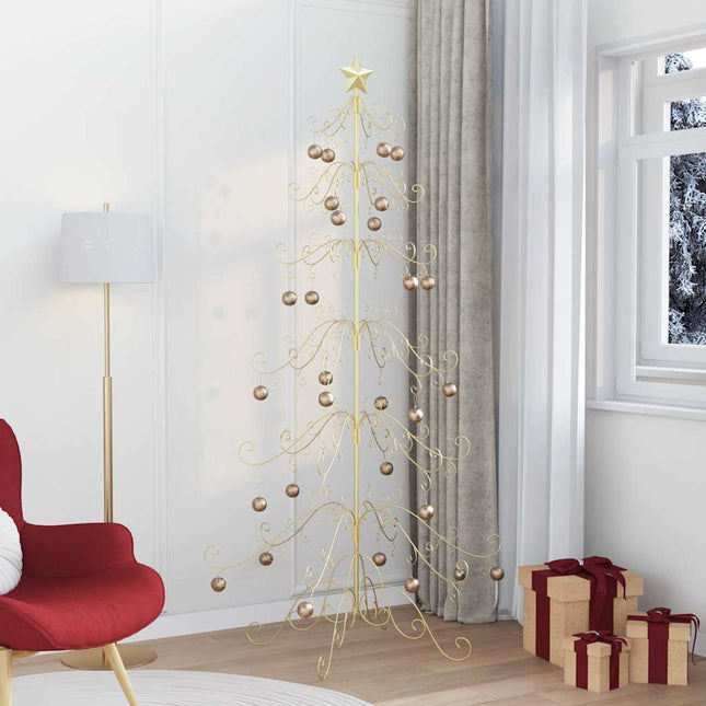 Metalen Kerstboom Goud 215 Cm Poedercoating Staal