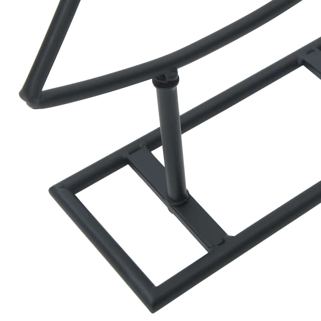 Metalen kerstboom met standaard Zwart 150 cm Staal