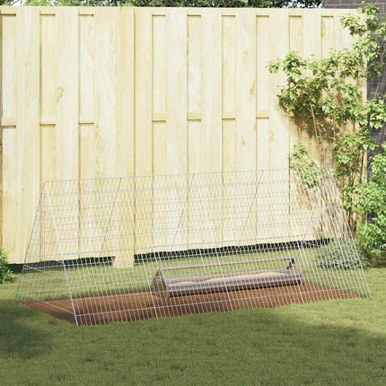 Kippenhok Zilver 430 X 100 X 85 Cm Gegalvaniseerd Staal