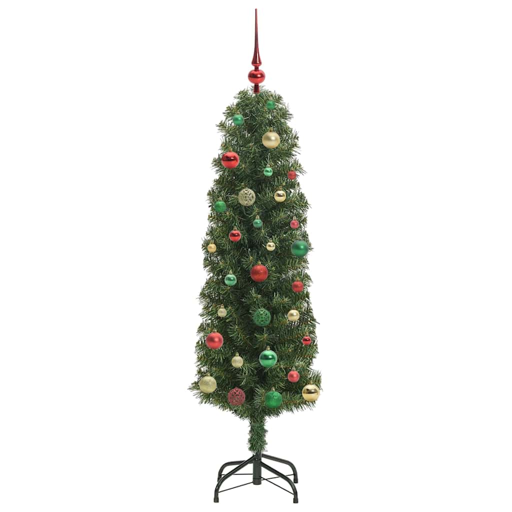 Kunstkerstboom Groen 150 cm PVC en Staal en Kunststof