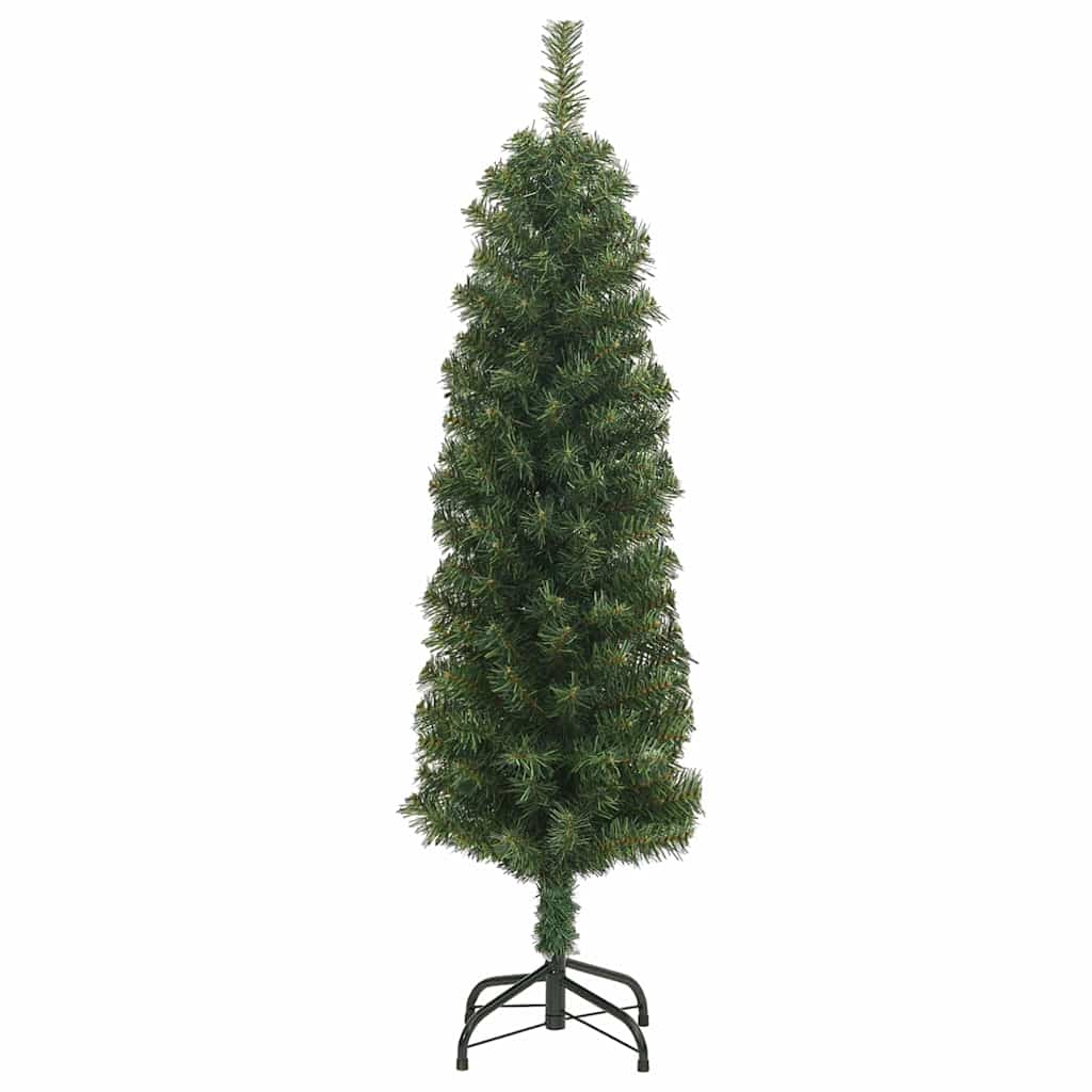 Kunstkerstboom Groen 150 cm PVC en Staal en Kunststof