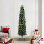 210 cm / met 300 LED's en 120 zwarte ballen