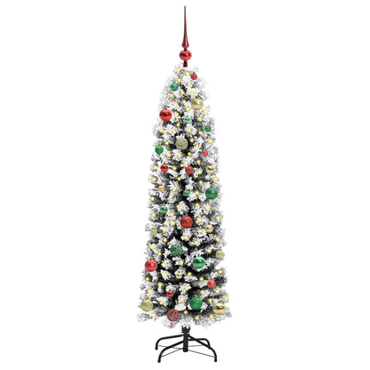Kunstkerstboom Groen 150 cm PVC en Staal en Kunststof
