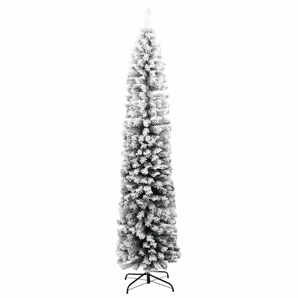 Kunstkerstboom Groen 240 cm PVC en Staal en Kunststof