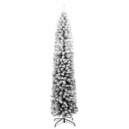 Kunstkerstboom Groen 240 cm PVC en Staal en Kunststof