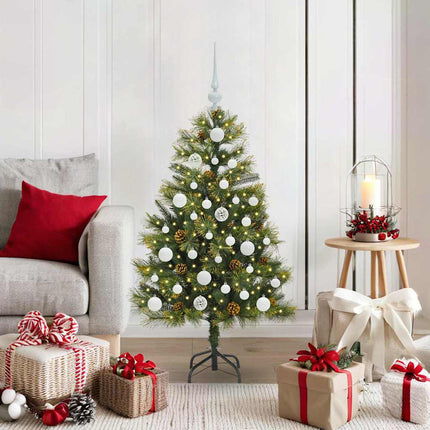 Kunstmatige Scharnier Kerstboom Met Cones Groen