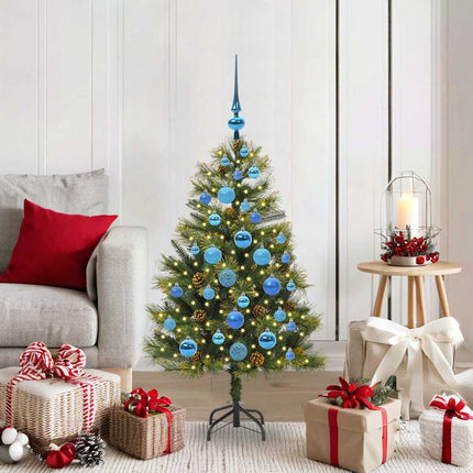 Kunstmatige Scharnier Kerstboom Met Cones Groen