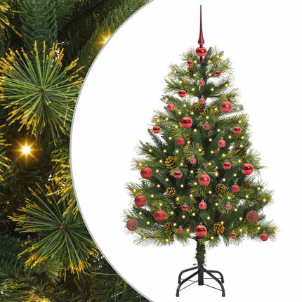 Kunstmatige Scharnier Kerstboom Met Cones Groen