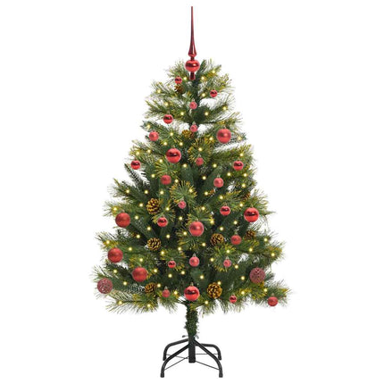 Kunstmatige Scharnier Kerstboom Met Cones Groen