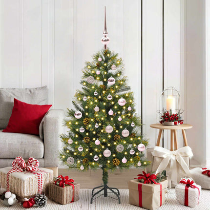 Kunstmatige Scharnier Kerstboom Met Cones Groen