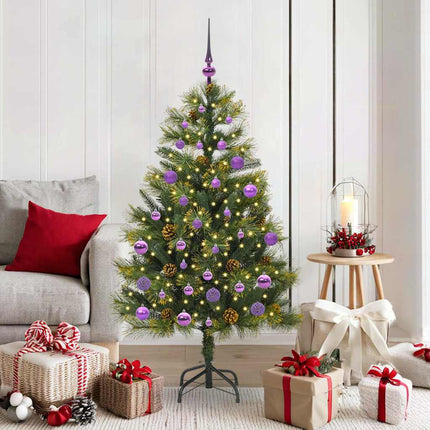 Kunstmatige Scharnier Kerstboom Met Cones Groen