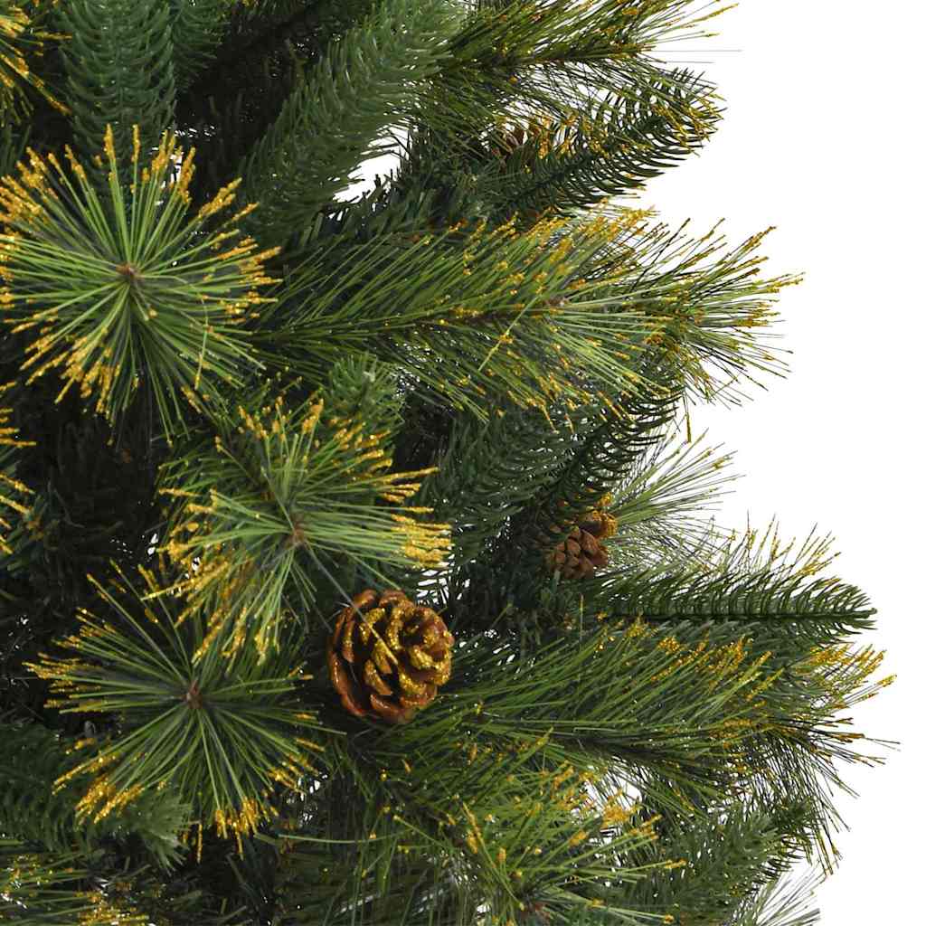 Kunstmatige Scharnier Kerstboom met Cones Groen 150 cm