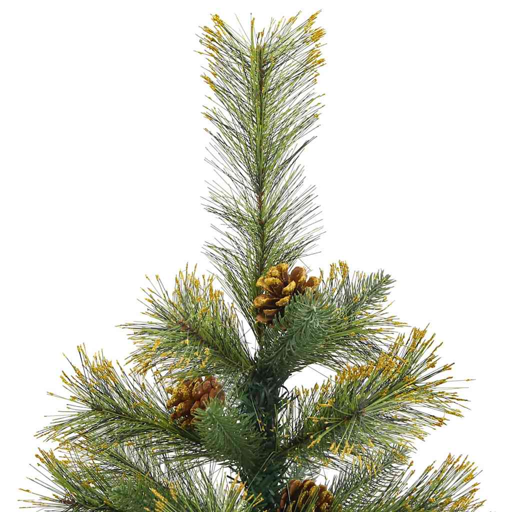 Kunstmatige Scharnier Kerstboom met Cones Groen 150 cm