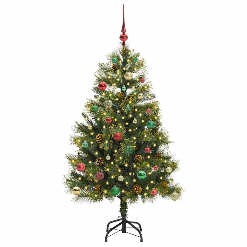 Kunstmatige Scharnier Kerstboom met Cones Groen 150 cm
