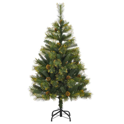Kunstmatige Scharnier Kerstboom met Cones Groen 150 cm