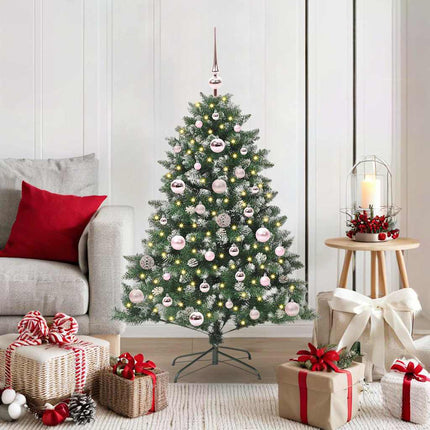 Kunstkerstboom Groen Pvc En Plastic En Staal