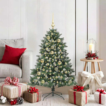 Kunstkerstboom Groen Pvc En Plastic En Staal
