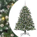 150 cm / met LEDs en roze ballen