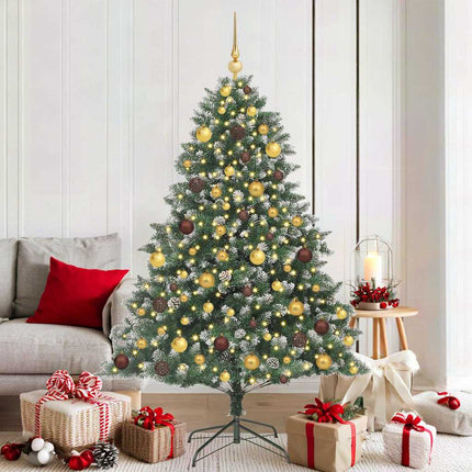 Kunstkerstboom Groen Pvc En Plastic En Staal