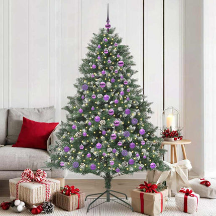 Kunstkerstboom Groen Pvc En Plastic En Staal