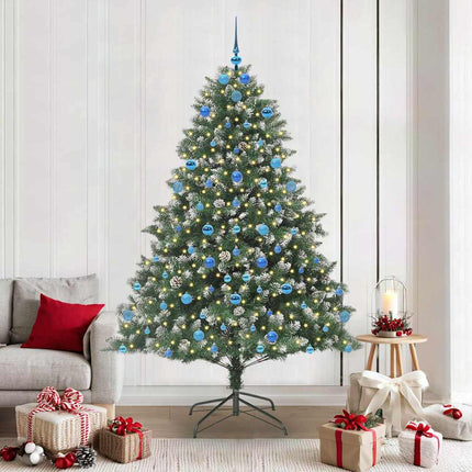 Kunstkerstboom Groen Pvc En Plastic En Staal