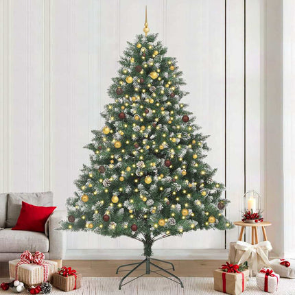 Kunstkerstboom Groen Pvc En Plastic En Staal